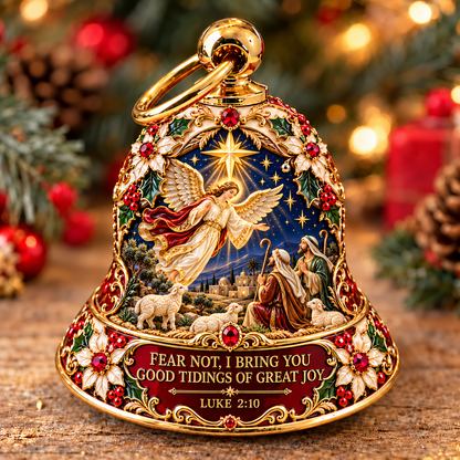 🎄 The Sacred Christmas Scripture Bell Collection™ – 7 Faith-Inspired Jesus & Nativity Heirloom Ornaments