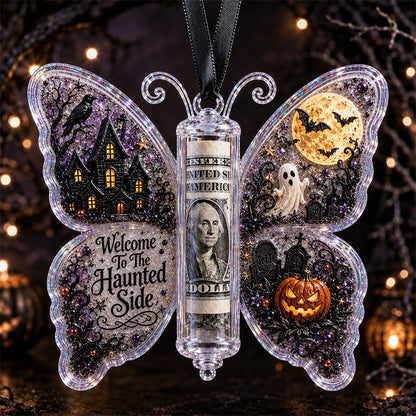 🦋🎃 Halloween Butterfly Cash Holder Ornament