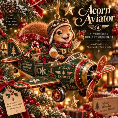 🎄✈️ Christmas Adventure Aviators Ornament Collection