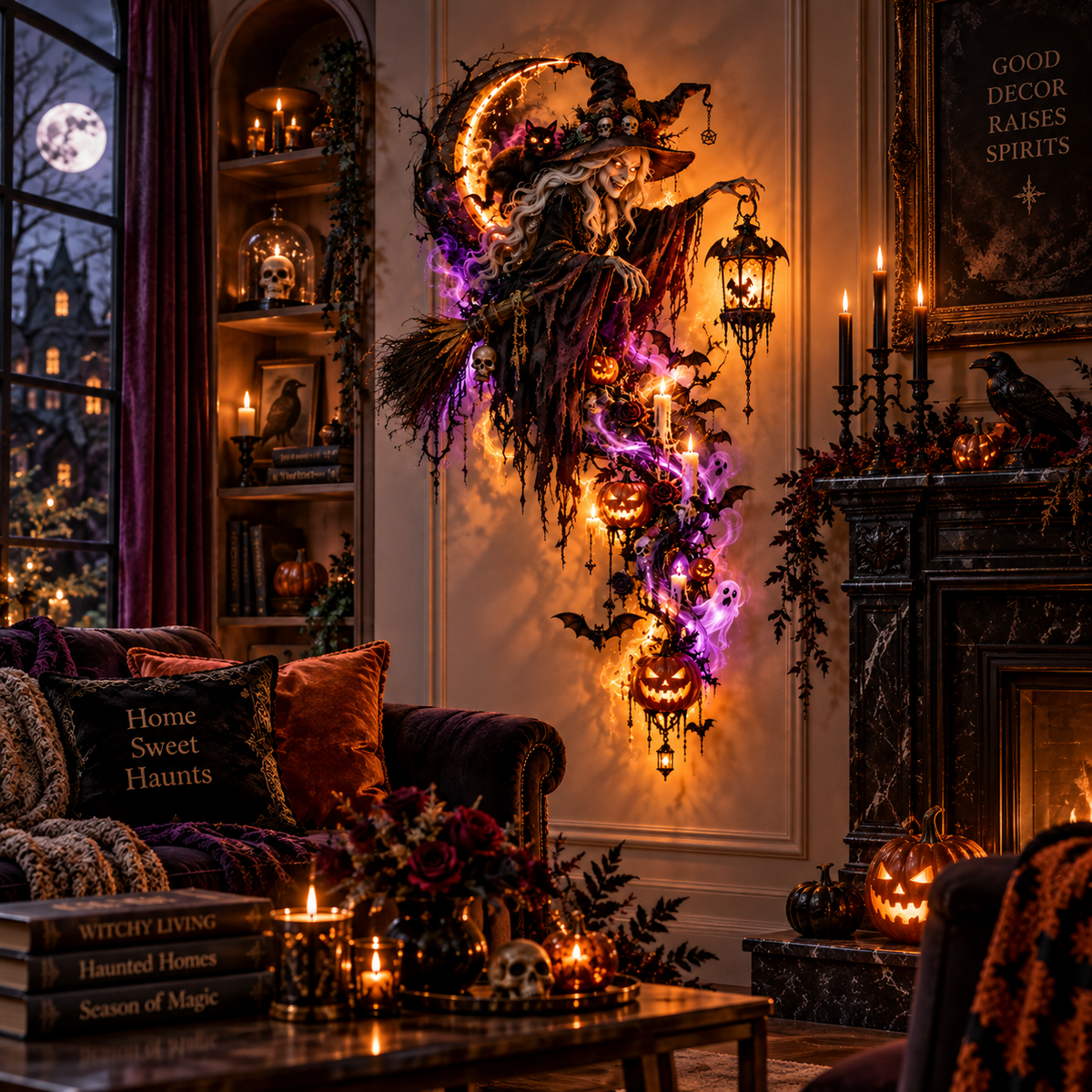 🧙‍♀️✨ Haunted Witch’s Magic Wall Lamp™ – A Spooky Glow From The Dark Side Of Halloween 🎃