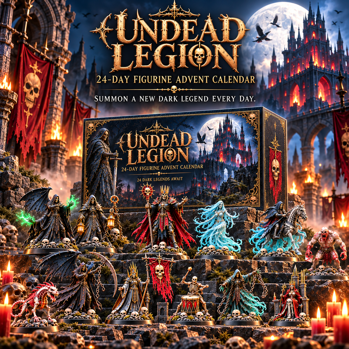 💀🏰 Undead Legion™ – 24-Day Dark Fantasy Figurine Advent Calendar