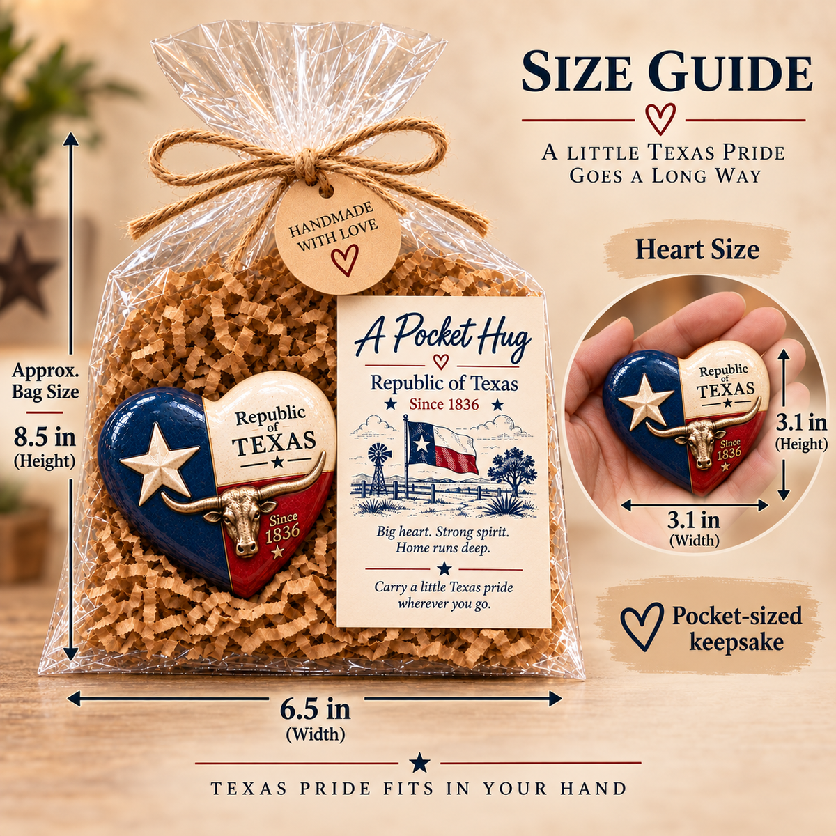 Texas Pocket Hug gift