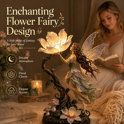 🌙✨ Fairy Flower Night Light – Enchanted Floral LED Lamp for Cozy Home Décor