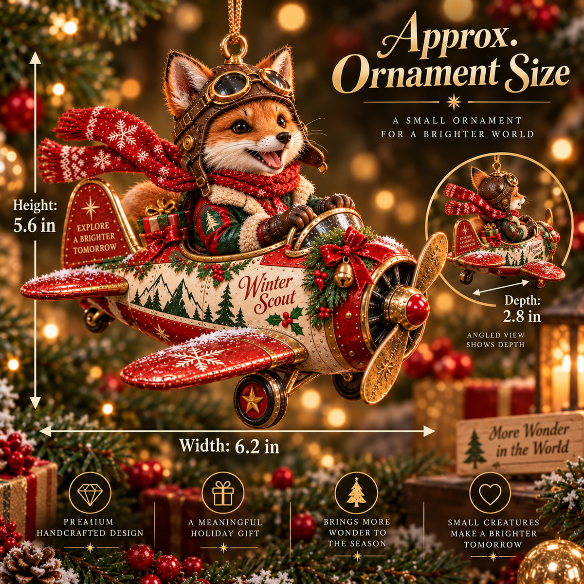 🎄✈️ Christmas Adventure Aviators Ornament Collection