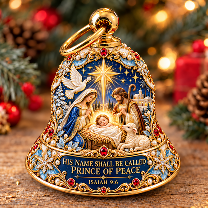 🎄 The Sacred Christmas Scripture Bell Collection™ – 7 Faith-Inspired Jesus & Nativity Heirloom Ornaments