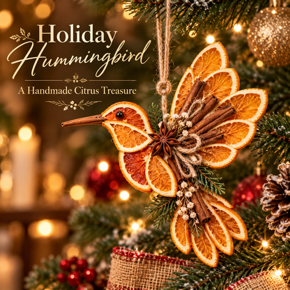 🍊🎄 Handcrafted Citrus Woodland Christmas Ornament Collection