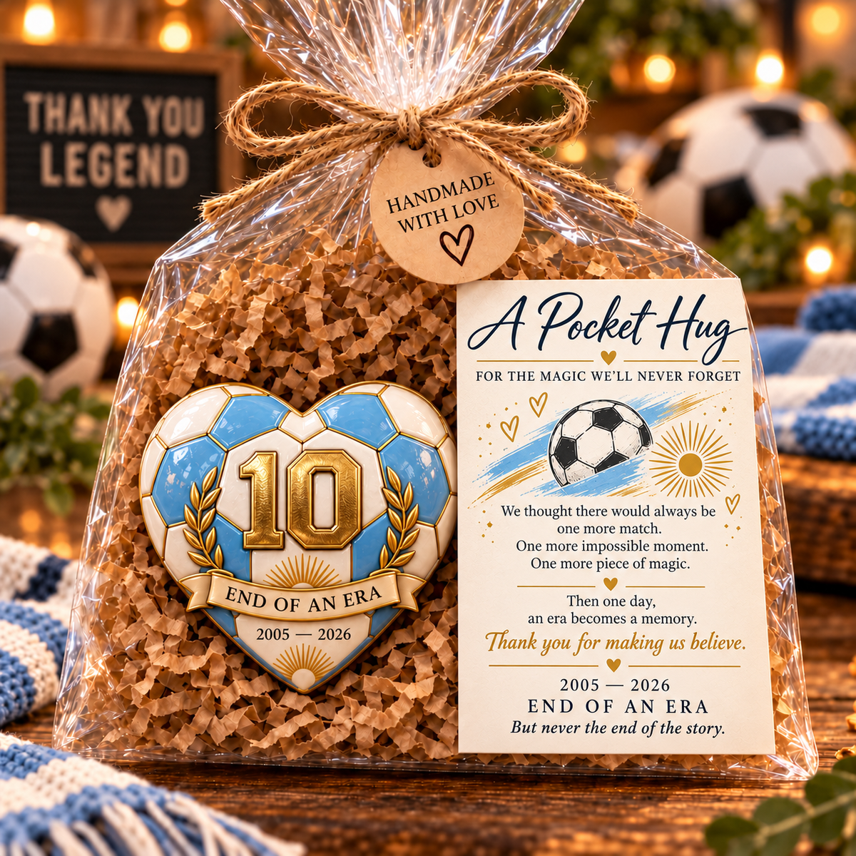 ⏰Limited Stock 50% OFF - ⚽ Pocket Hug Commemorating a Legend 💙