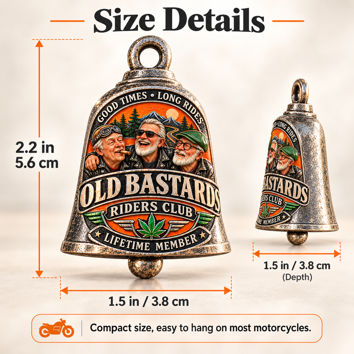 🏍️🔔 Old Bastards Riders Club Bell 🔥🛣️