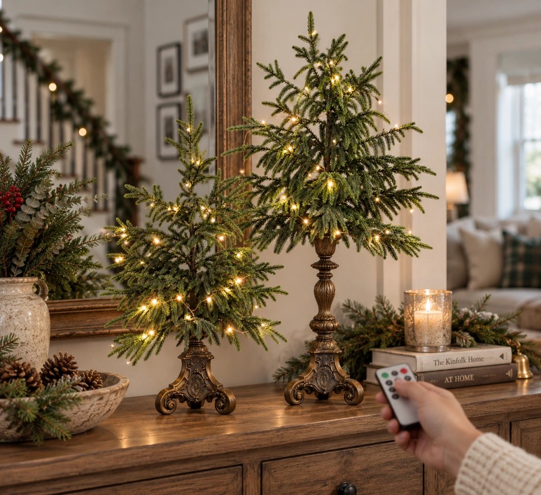 🔥Last Day 50% OFF- Vintage Lighted Norfolk Pine Trees