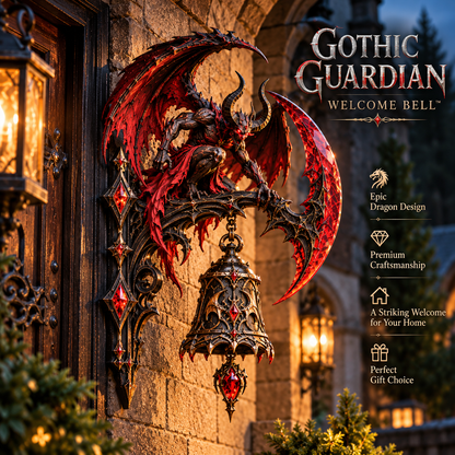 🐉😈 Gothic Guardian Welcome Bell™ – Medieval Fantasy Dragon & Demon Door Bell Collection