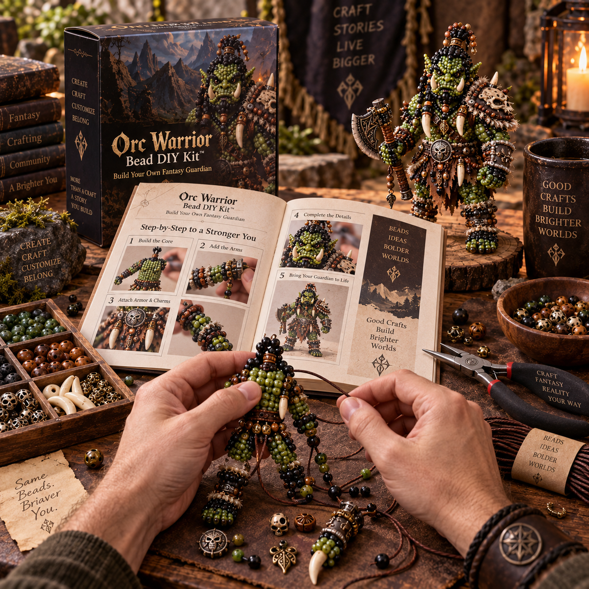 ⚔️ Orc Legends Bead DIY Kit™ – Build Your Own Fantasy Warrior