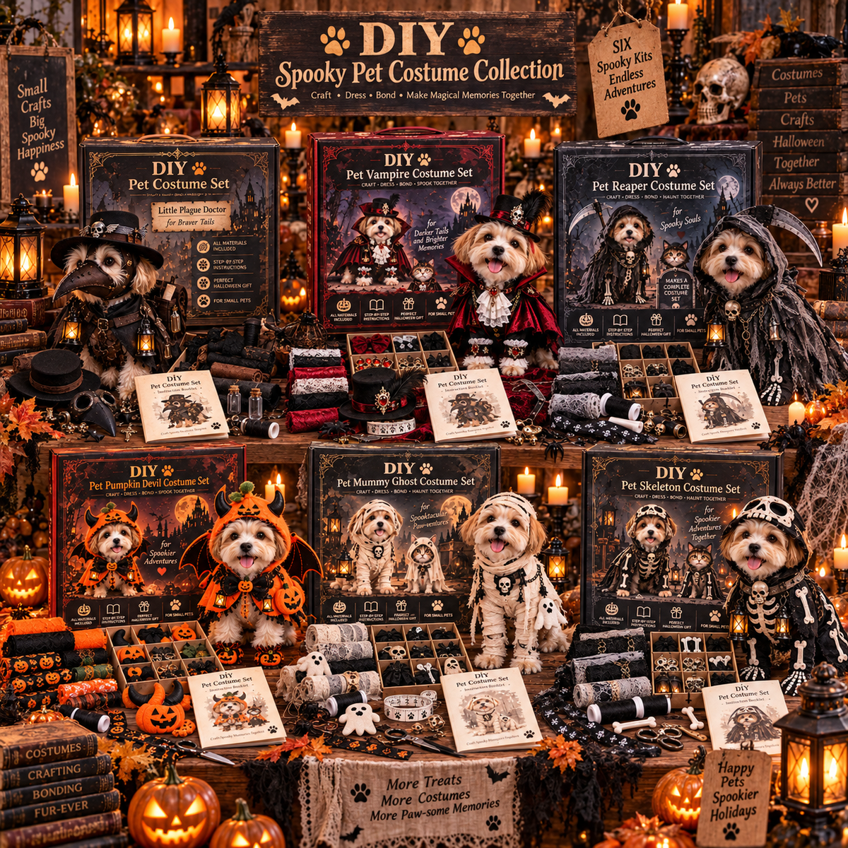 🐾🎃DIY Spooky Pet Costume Kit™ – Create Your Own Halloween Character For Your Furry Friend 👻🐶