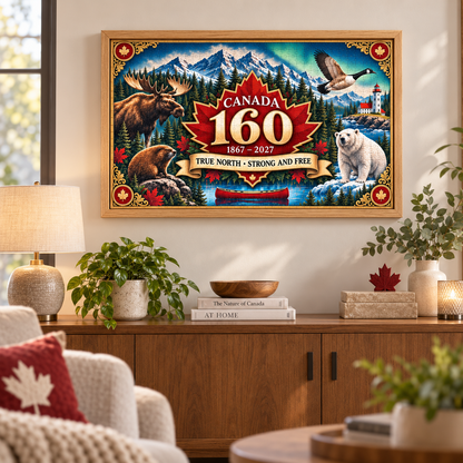 🍁 Canada 160th Anniversary Heritage Puzzle™ — 1000-Piece True North Commemorative Wooden Frame Jigsaw