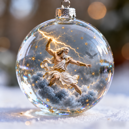 🏛️✨ Legends of Olympus Christmas Ornament Collection