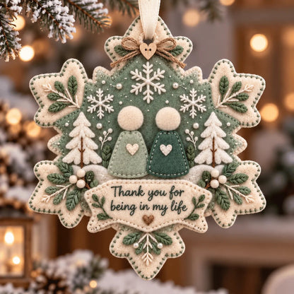 🔥Last Day 50% OFF- 🎄 Handcrafted Felt Christmas Keepsake Ornament | A Meaningful Gift for Someone Special