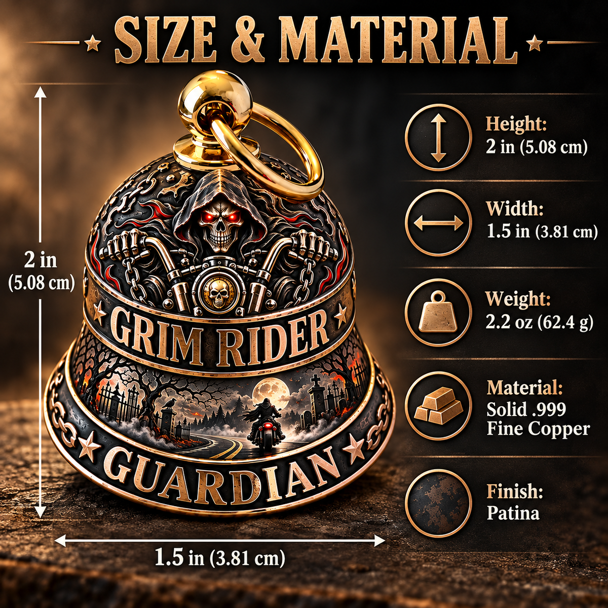 🏍️ Road Guardian™ Motorcycle Bell Collection | Ride Safe, Come Home Safe
