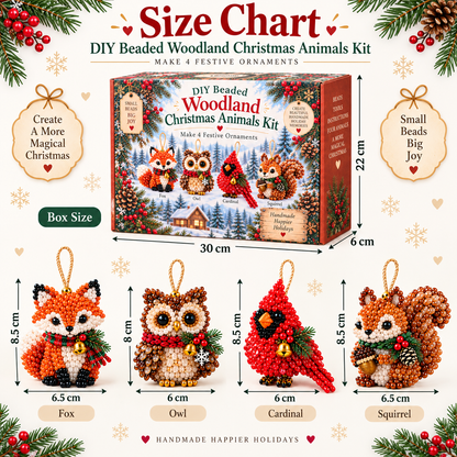 🎄 DIY Beaded Christmas Animal Ornament Kit – Handmade Holiday Craft Set ✨