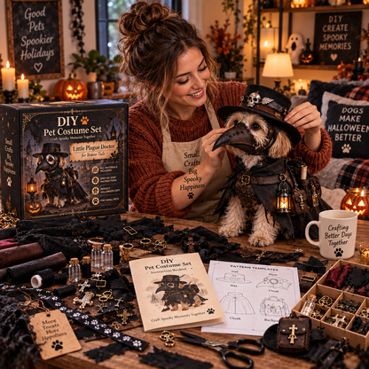 🐾🎃DIY Spooky Pet Costume Kit™ – Create Your Own Halloween Character For Your Furry Friend 👻🐶