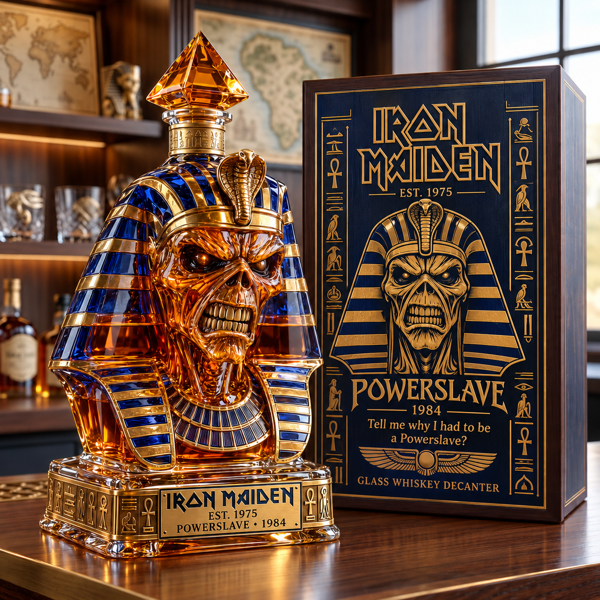 Powerslave Pharaoh Whiskey Decanter