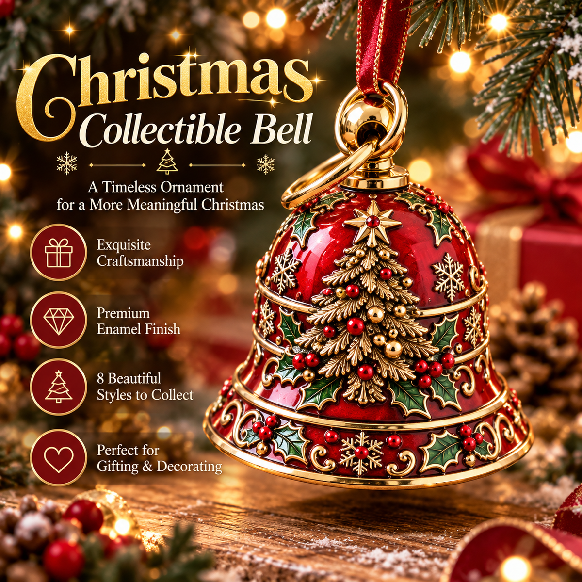 🔔✨ Christmas Blessing Bell™ – From the Tree to the Open Road