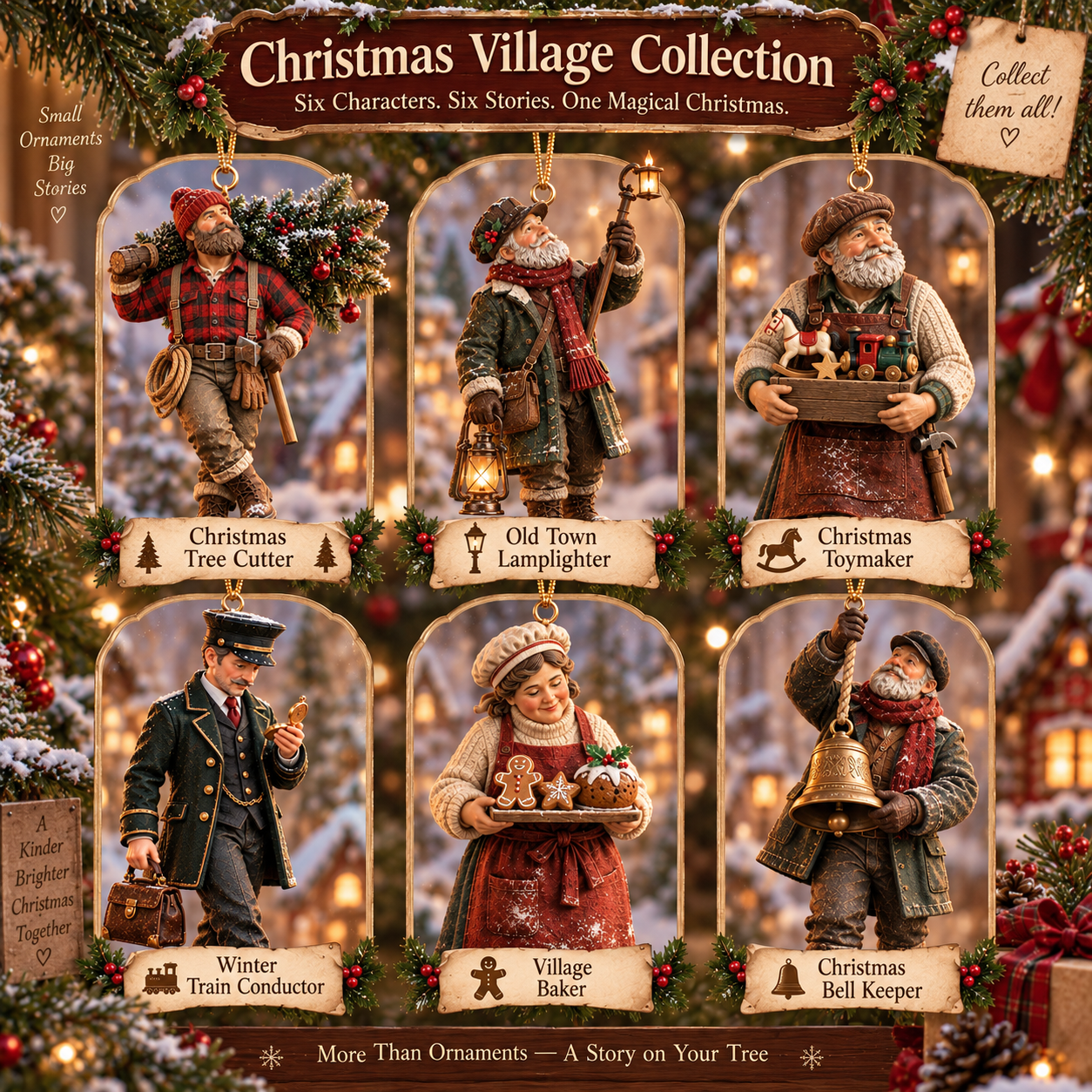 🔥Buy 3, Get 1 Free🎄✨ Christmas Ornament Collection 🔔🧸🏮