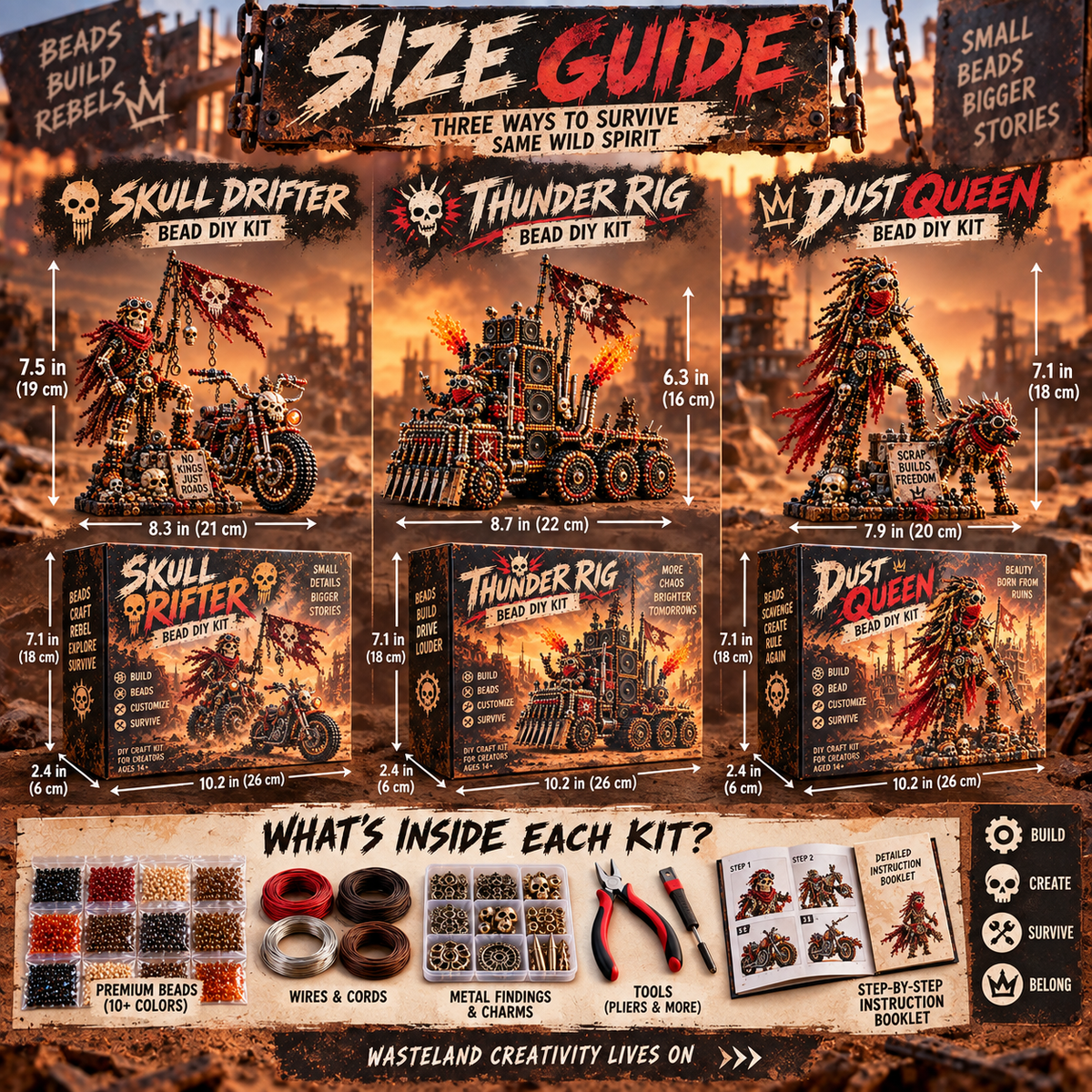 🔥 Wasteland Warriors™ Bead DIY Kit