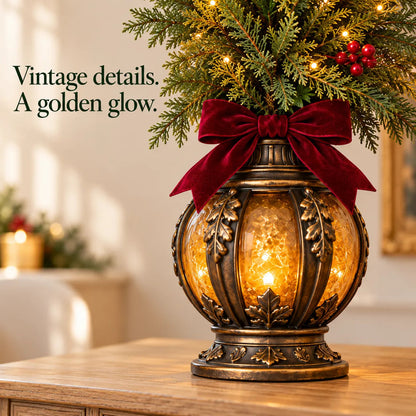 🔥Last Day 50% OFF -🎄 Vintage Cardinal Lantern Christmas Trees ✨ Warm Lighted Holiday Decor