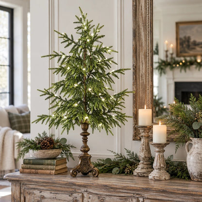 🔥Last Day 50% OFF- Vintage Lighted Norfolk Pine Trees