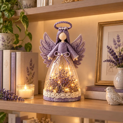 🎁 Lighted Floral Angel Figurine