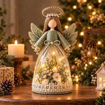 🎁 Lighted Floral Angel Figurine