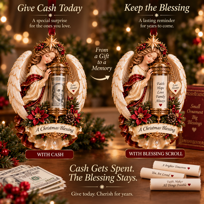 👼 The Christmas Blessing Scroll™ — Angel Cash Gift & Keepsake Ornament