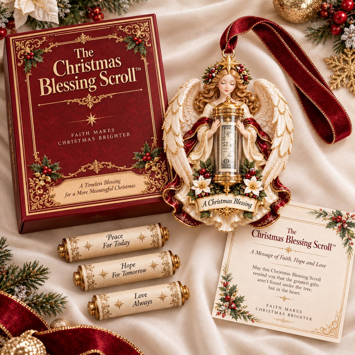 👼 The Christmas Blessing Scroll™ — Angel Cash Gift & Keepsake Ornament