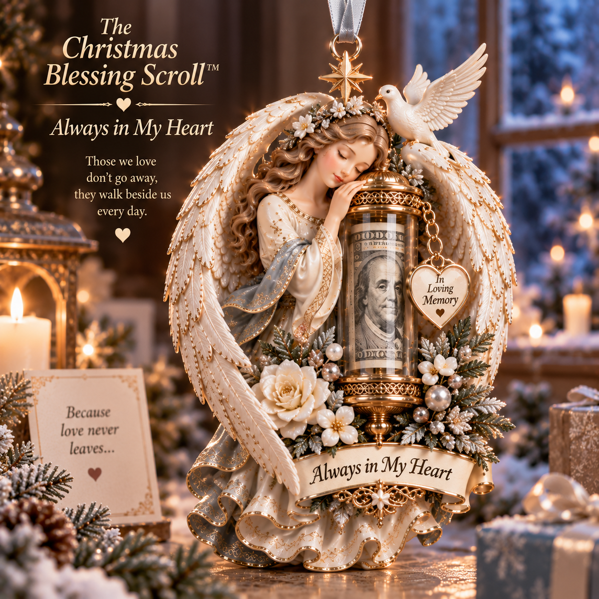 👼 The Christmas Blessing Scroll™ — Angel Cash Gift & Keepsake Ornament