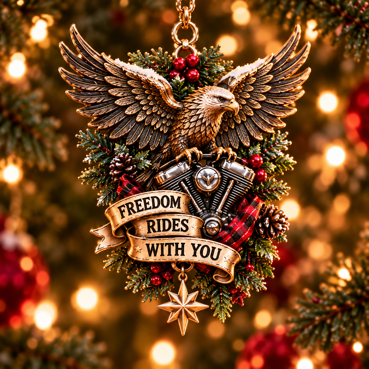 Motorcycle Christmas Ornament Collection – Biker Rider Holiday Tree Decor 🏍️🎄