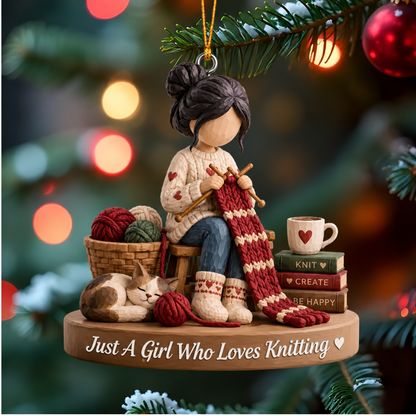 Hobby Christmas Ornament for Her – Painting, Baking, Knitting & Music Collection