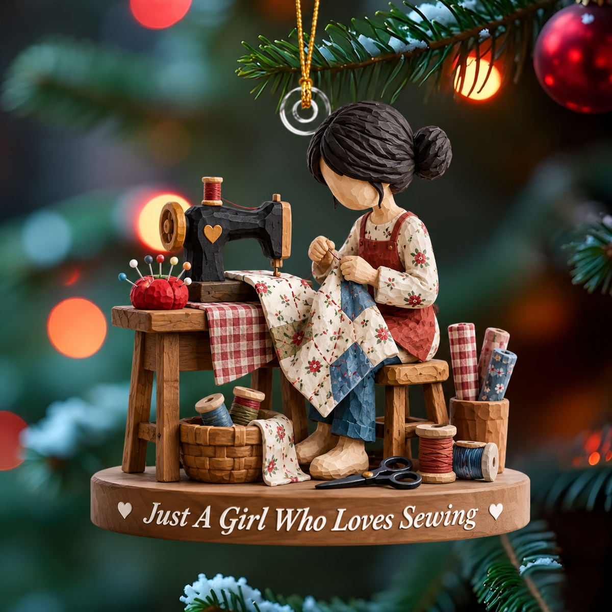 Hobby Christmas Ornament for Her – Painting, Baking, Knitting & Music Collection