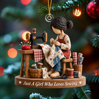 Hobby Christmas Ornament for Her – Painting, Baking, Knitting & Music Collection