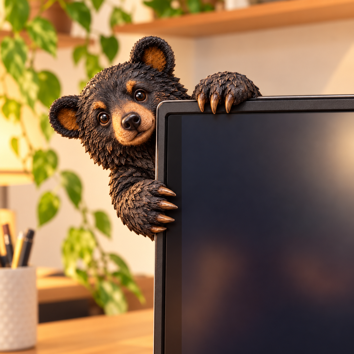 🐾 Peek-A-Boo Monitor Buddies™ – Cute Animal Screen Corner Decor