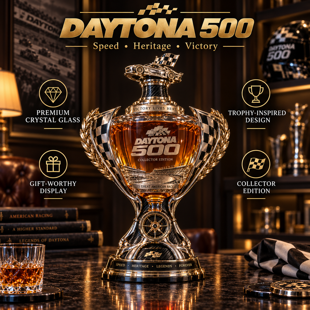 Daytona racing legacy collectible poster