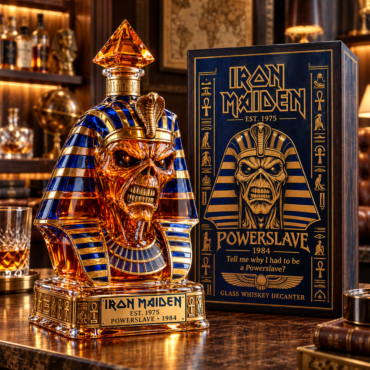 Powerslave Pharaoh Whiskey Decanter