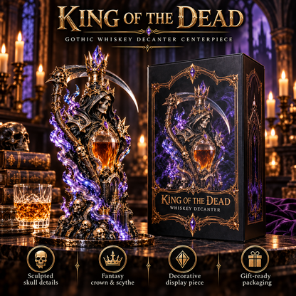 💀👑 King of the Dead Grim Reaper Whiskey Decanter