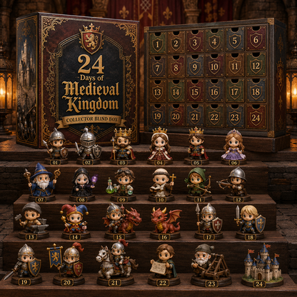 🏰 24 Days of Medieval Kingdom Advent Calendar – Knights, Dragons & Castle Collectibles 🐉⚔️
