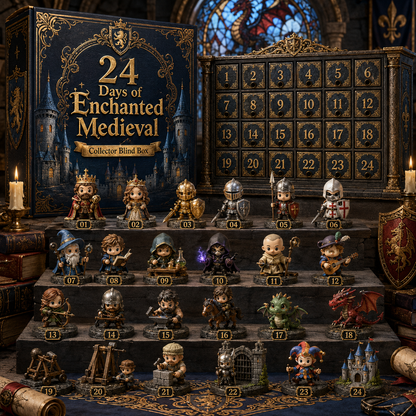 🏰 24 Days of Medieval Kingdom Advent Calendar – Knights, Dragons & Castle Collectibles 🐉⚔️
