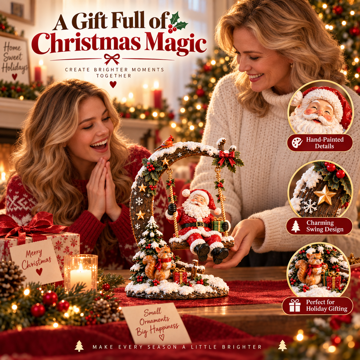 ✨ NEW Original Christmas Swing – A Magical Holiday Figurine Collection