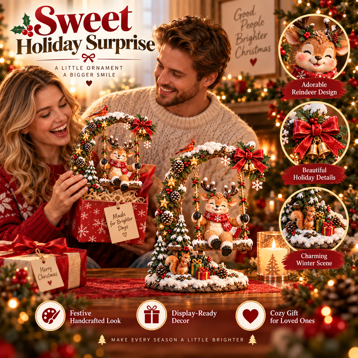 ✨ NEW Original Christmas Swing – A Magical Holiday Figurine Collection