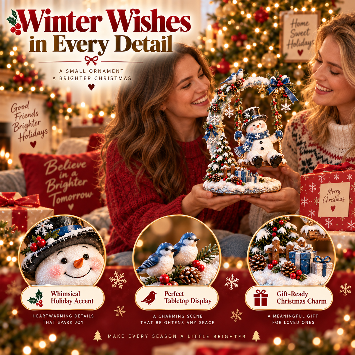✨ NEW Original Christmas Swing – A Magical Holiday Figurine Collection