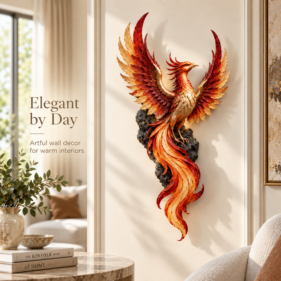 Phoenix wall decor daytime