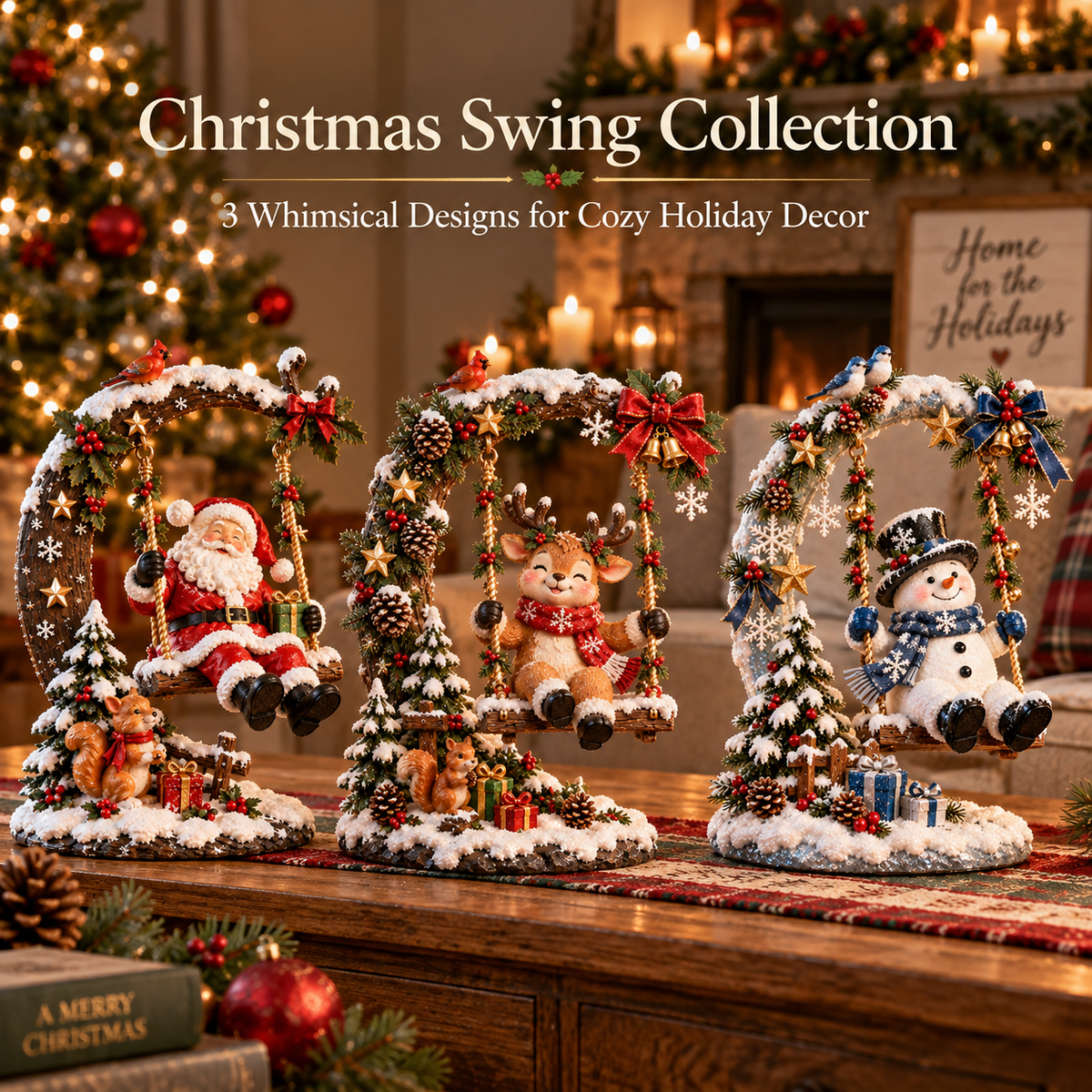 ✨ NEW Original Christmas Swing – A Magical Holiday Figurine Collection