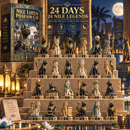 ✨ Ancient Egypt Cat Legends™ – 24 Pharaoh Cat Mystery Collectibles