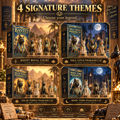 ✨ Ancient Egypt Cat Legends™ – 24 Pharaoh Cat Mystery Collectibles